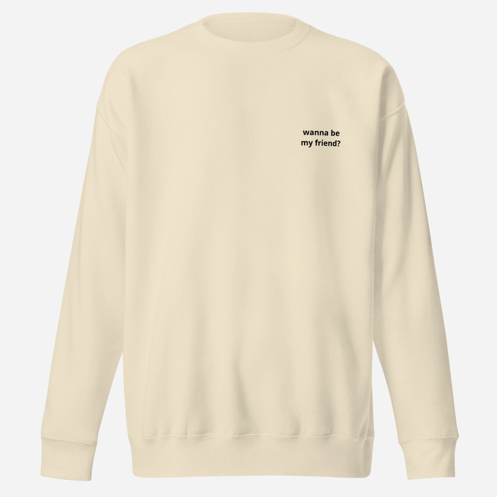 Wanna Be My Friend? (QR Code) - Sweatshirt