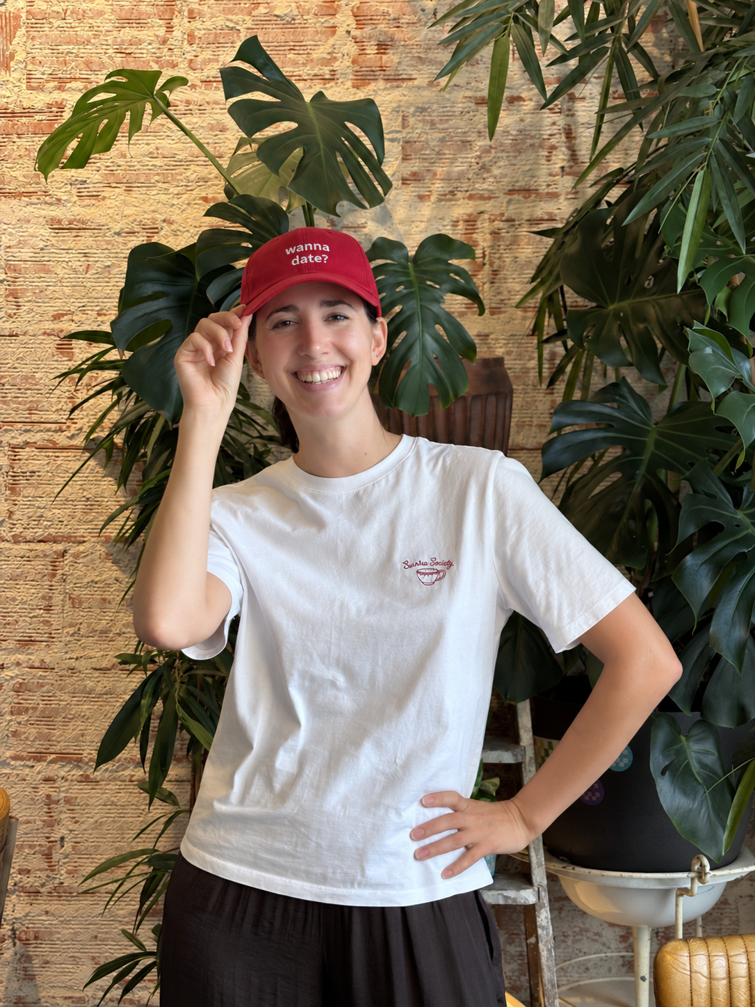 Iconic “WANNA DATE?” Hat - “SINGLE CLUB” Back