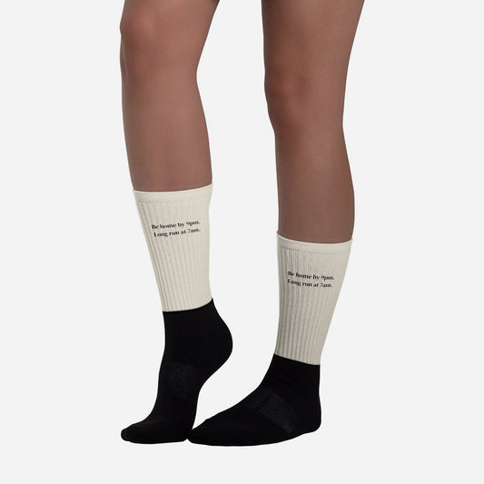 Be Home By 9pm Socks