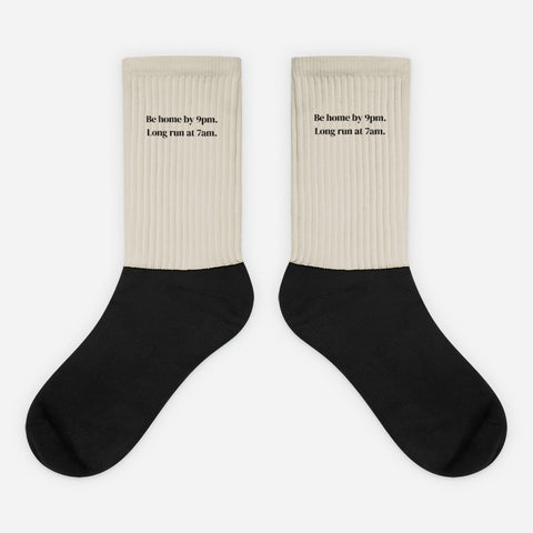 Be Home By 9pm Socks
