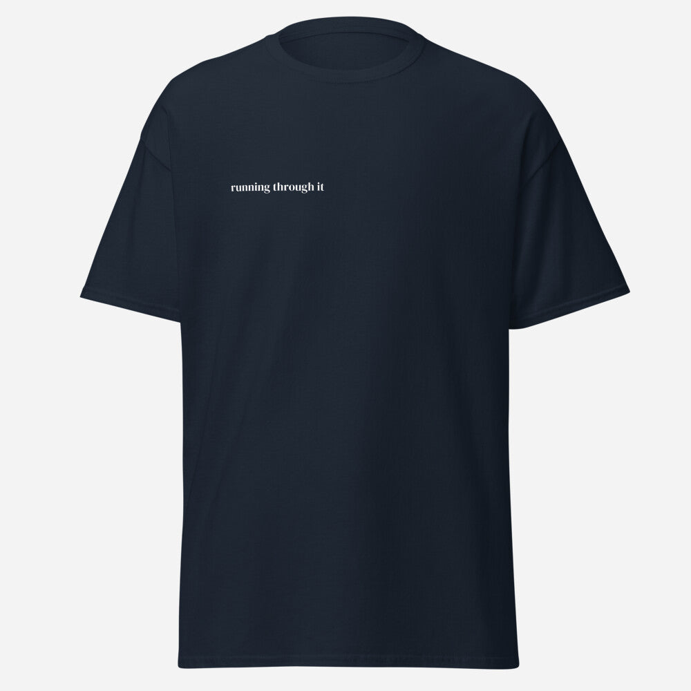 Running Through It Tee - What’s Your Str@va? (QR Code)