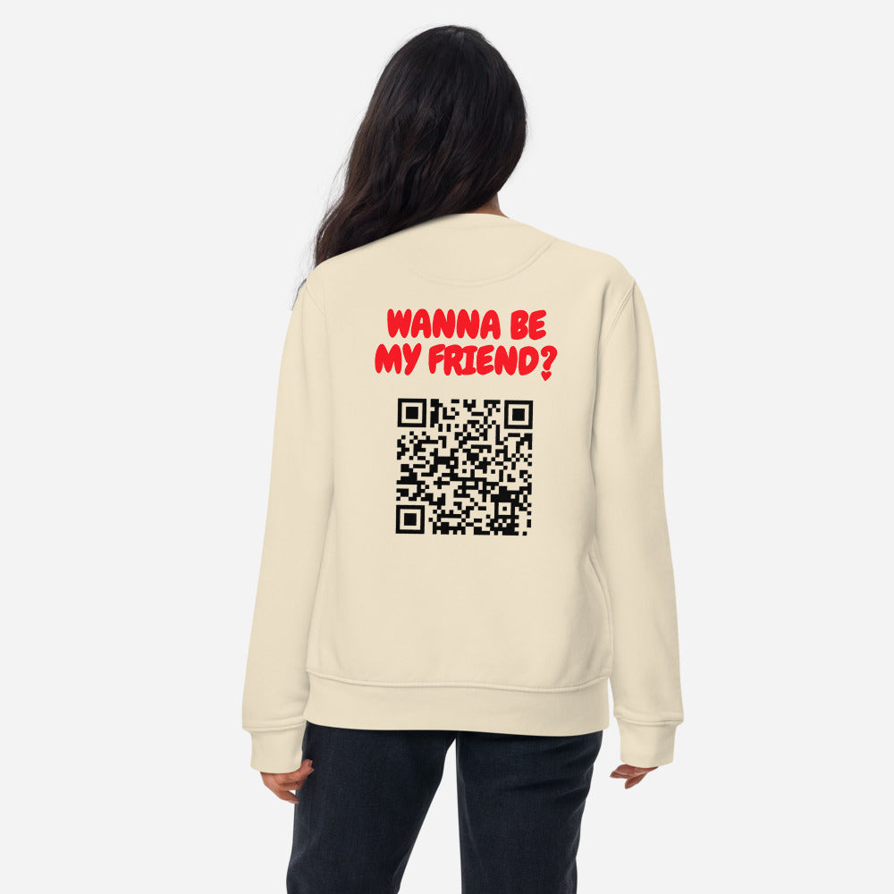 Wanna Be My Friend? (QR Code) - Sweatshirt