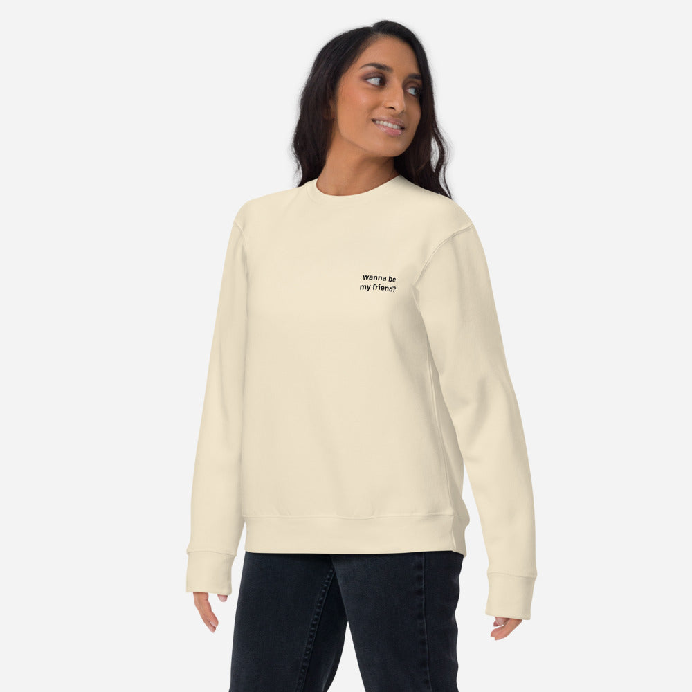 Wanna Be My Friend? (QR Code) - Sweatshirt