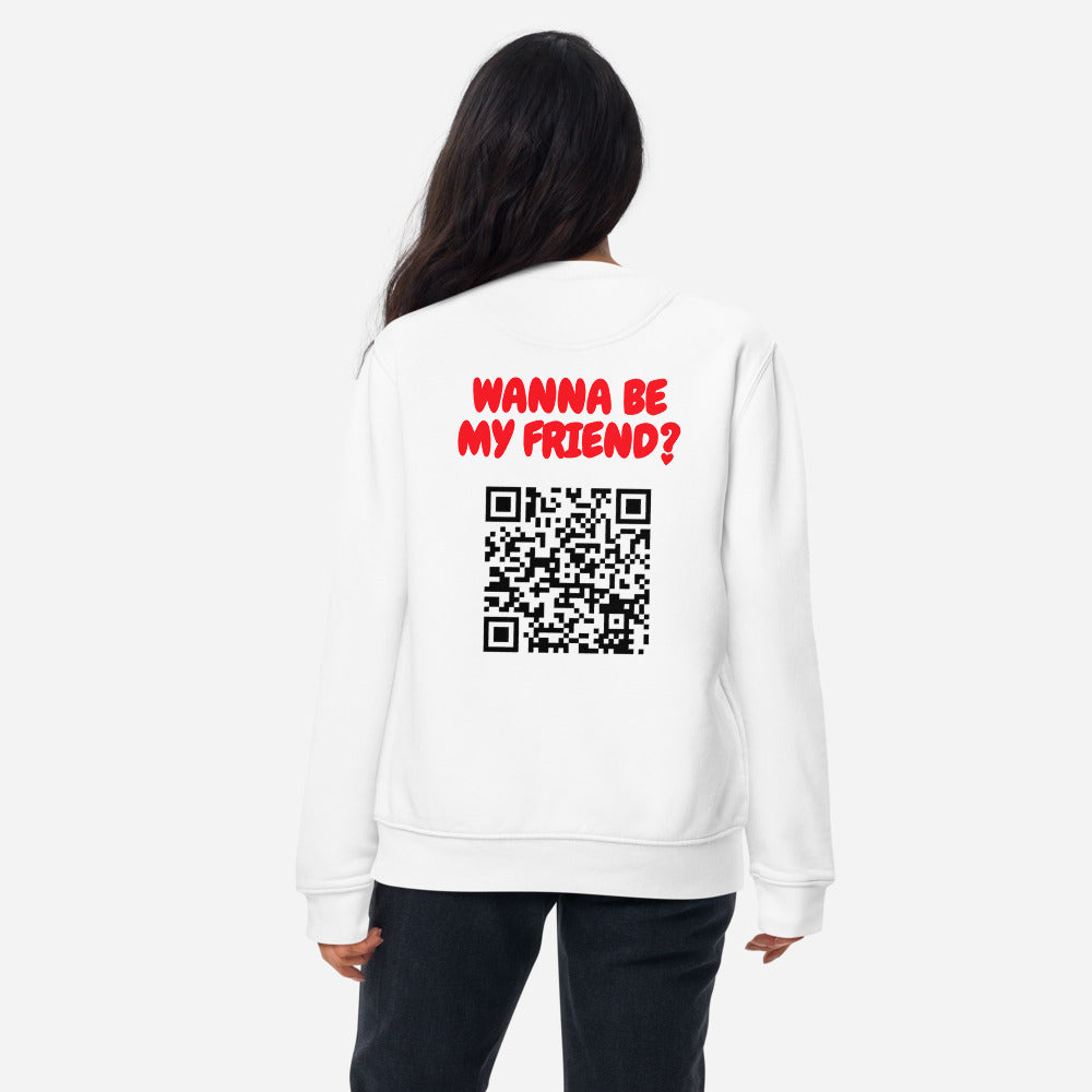 Wanna Be My Friend? (QR Code) - Sweatshirt