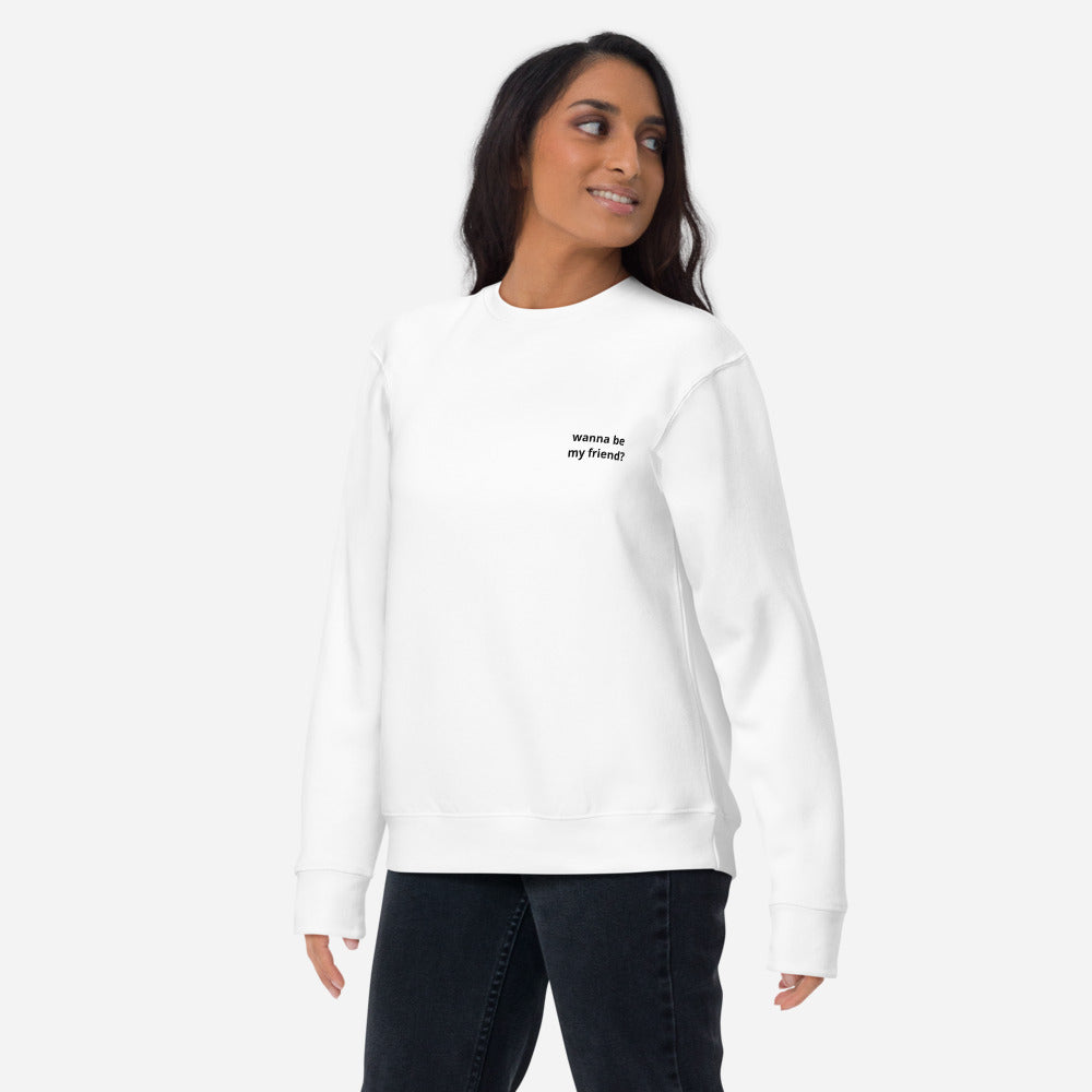Wanna Be My Friend? (QR Code) - Sweatshirt