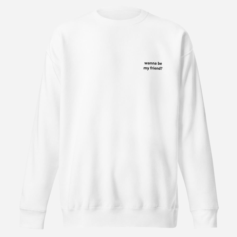 Wanna Be My Friend? (QR Code) - Sweatshirt