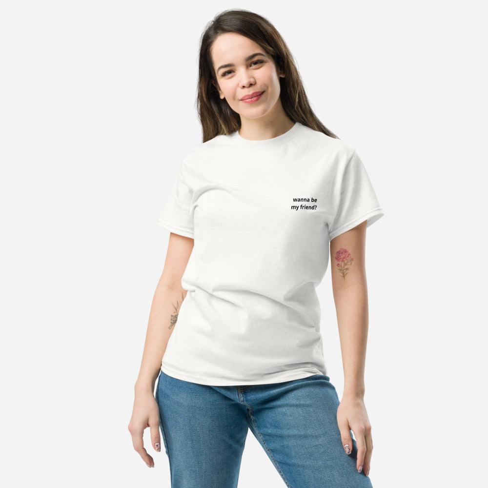 Wanna Be My Friend? (QR Code) - Unisex